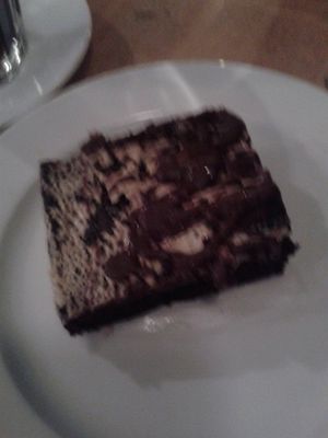 Vegan brownie at Cafe Morgenrot in Berlin