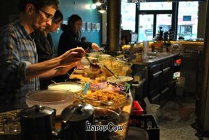 brunch buffet at Cafe Morgenrot in Berlin