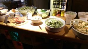 The buffet at Cafe Morgenrot in Berlin