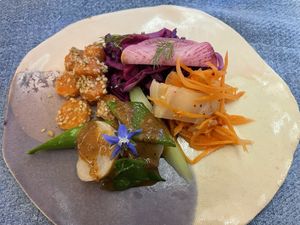 Vegetable starter  at Etxe Nami in Saint-jean-de-luz