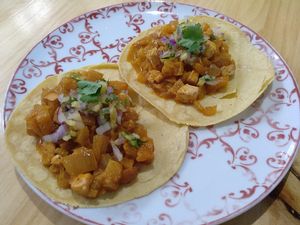 Tacos at Vegicano in Madrid