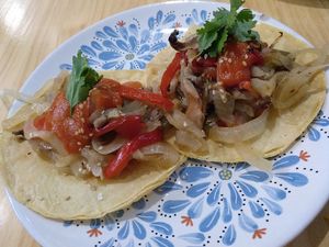 Tacos at Vegicano in Madrid