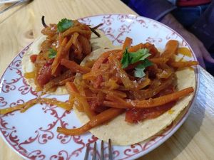 Tacos at Vegicano in Madrid