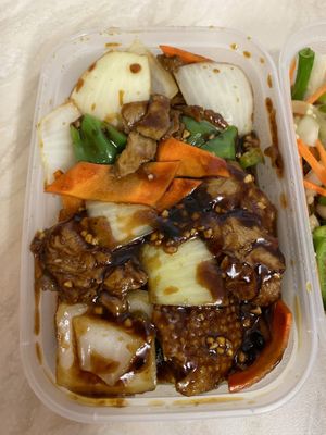 Veggie duck in black bean sauce  at New Happy Palace  in Gillingham