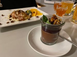 Bratapfel-Dessert und Mousse au chocolat   at Herbstapfel in Kassel