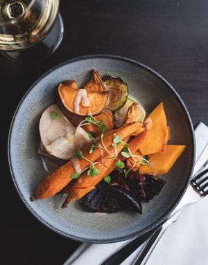 Roasted Autumn Vegetables at Harvest Seasonal Grill & Wine Bar in Glen Mills
