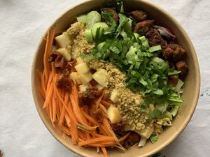 Waldorfska solata at Barbarella Juicebar in Ljubljana