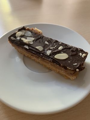 Vegan twix at Barbarella Juicebar in Ljubljana