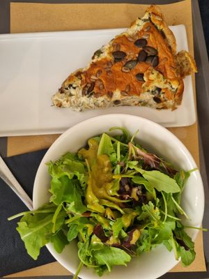 Quiche at Barbarella Juicebar in Ljubljana