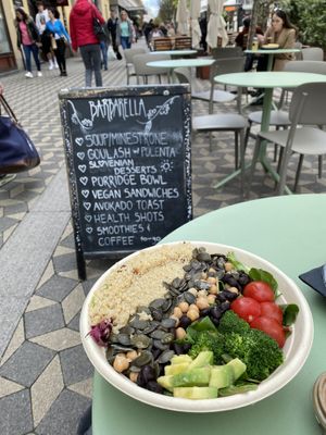 Protein bowl  at Barbarella Juicebar in Ljubljana