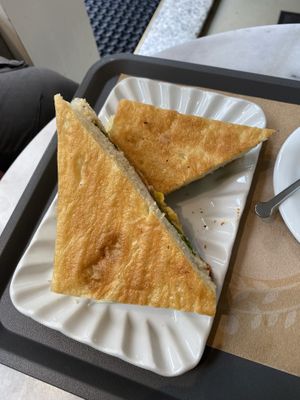 chickpea sandwich   at Barbarella Juicebar in Ljubljana