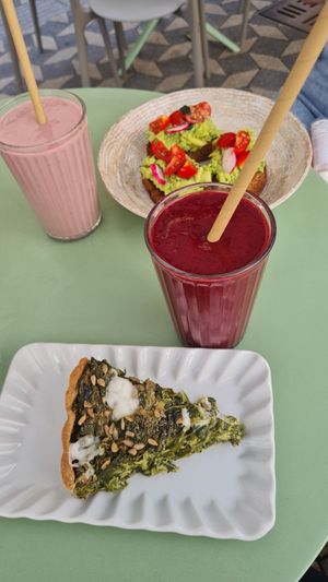 Quiche at Barbarella Juicebar in Ljubljana