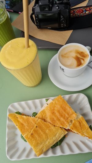 Tofu Pesto Sandwich at Barbarella Juicebar in Ljubljana