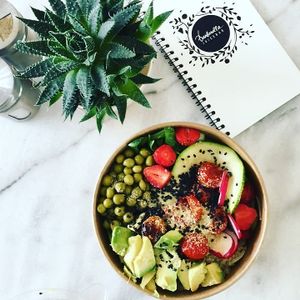 Detox Pesto Bowl at Barbarella Juicebar in Ljubljana