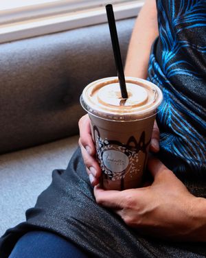 Peanut Butter Banana Smoothie at Barbarella Juicebar in Ljubljana