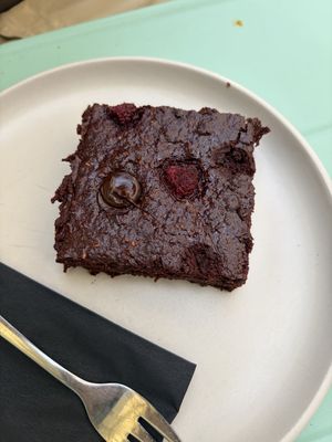 Brownie  at Barbarella Juicebar in Ljubljana