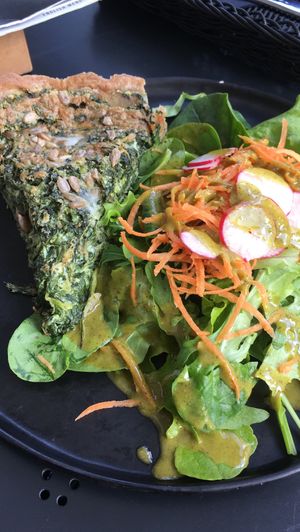 Quiche at Barbarella Juicebar in Ljubljana