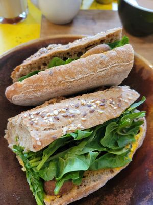 Mushroom sandwich at Ready in Luxembourg City