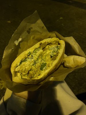 vegan shawarma in a pita  at  Paprika in Prague
