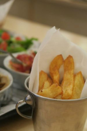 Delicious fries at  Paprika in Prague