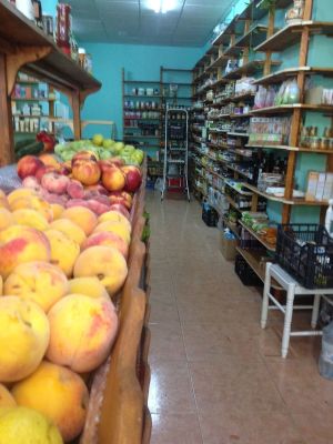 The shop on the day of it's reopening at Huerta Clarita in Madrid