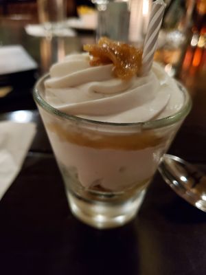 Pineapple coconut dessert at Harvest Seasonal Grill & Wine Bar in Harrisburg