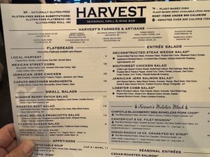   at Harvest Seasonal Grill & Wine Bar in Harrisburg