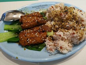 soya Rice set  at Vairy Vegetarian in North Singapore