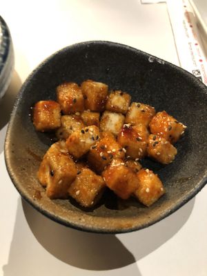 Sweet and spicy tofu appetizer   at Maru Sushi in Kalamazoo