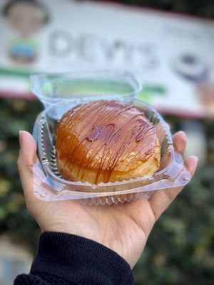 Crème Brûlée Doughnut  at Devi's Donuts and Sweets in Long Beach