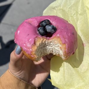 blueberry donut  at Devi's Donuts and Sweets in Long Beach