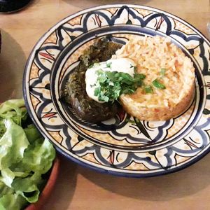 Vegan plate du jour, around 13€ at Horia in Brussels