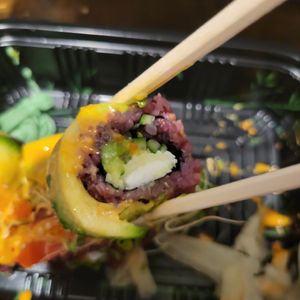 Over the rainbow roll 🌈 at Buntopia in Brooklyn