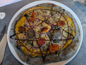 Butternut base pizza at Lost Souls Pizza in North London