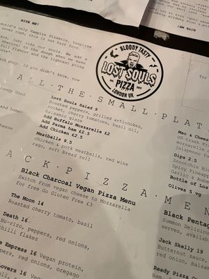   at Lost Souls Pizza in North London