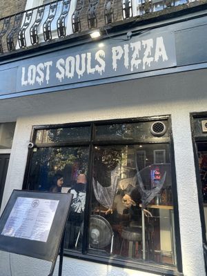   at Lost Souls Pizza in North London