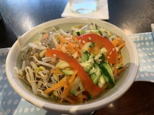 Yam noodles at Boli Cafe in Toulouse
