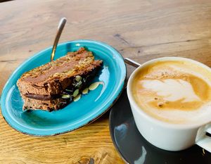 Vegan Hazelnut&Chocolate cake at Milla's Place in Berlin