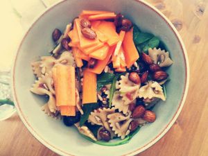 Mason-Jar-Salad (out of the jar!). Usually only during summer though...  at Milla's Place in Berlin