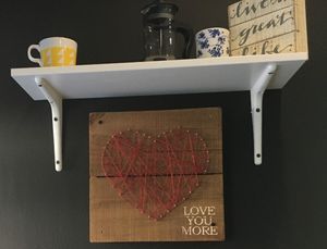 Wall art. at Burritos y Mas in New York City