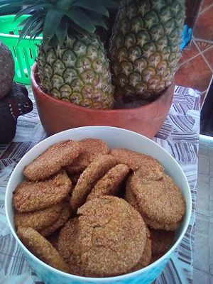 "carne" de semillas horneada
"meat" made out of baked seeds at Schizandra in Oaxaca