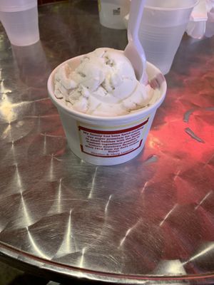 1 scoop of Vegan vanilla ice cream! at Leopold's Ice Cream in Savannah