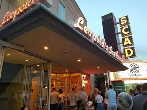 Outside of Leopold's at Leopold's Ice Cream in Savannah