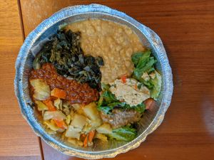 Vegan Combo at Cafe Colucci in Oakland