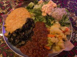 Vegan Sampler at Cafe Colucci in Oakland