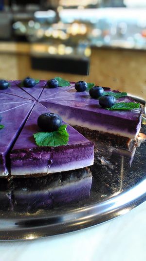 blueberry cheesecake at Great Bistro & Cafe in Plzen