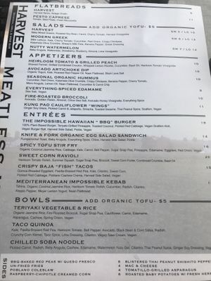 Vegetarian Option  at Harvest Seasonal Grill & Wine Bar in Delray Beach