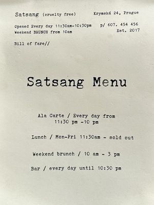   at Satsang in Prague