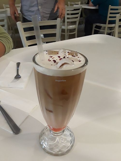 Rose tea (cold) at Loving Hut in Upland