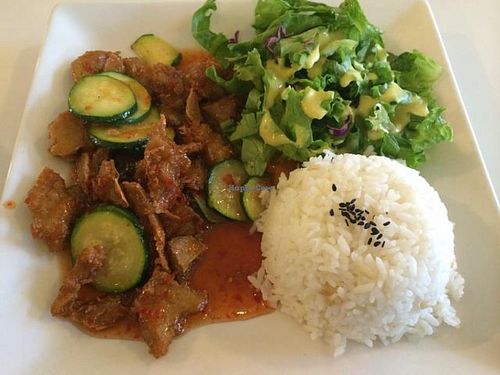 Sweet & spicy lady at Loving Hut in Upland